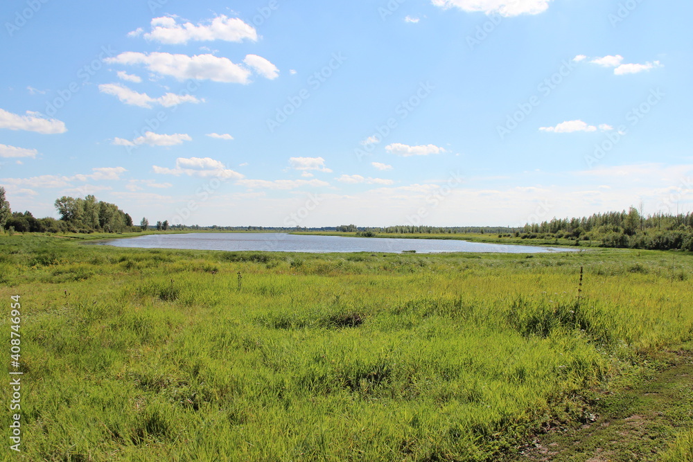 landscape with river and sky landscape with river and sky