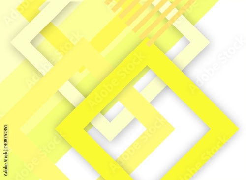 Abstract design of the corporate pattern in yellow and gray stripes and squares