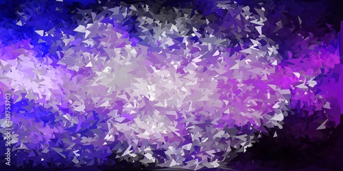 Light purple vector triangle mosaic wallpaper.