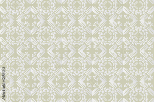 Floral seamless patterns.Luxury background textile ornaments.Plant texture for fabric, wrapping, wallpaper and paper. Decorative print.