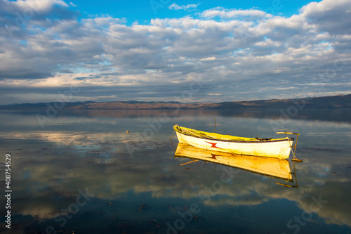 Fishing Boat on the Golmarmara Lake photo