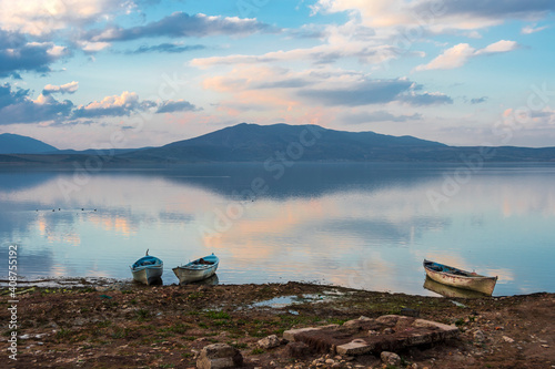 Fishing Boat on the Golmarmara Lake photo