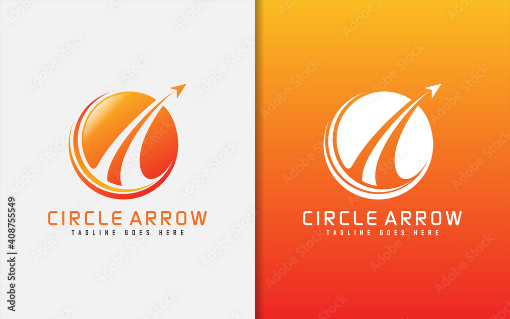 Abstract Circle and Arrow Creative Logo Design. Usable For Business, Community, Foundation, Tech, Services Company. Vector Logo Design Illustration.