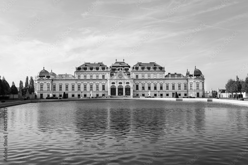 Belvedere Palace in summer, Vienna, Austria