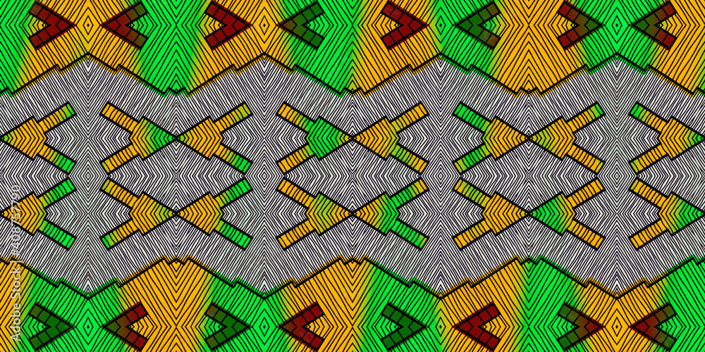 African fabric – Seamless pattern, cotton, photo African fabric – Seamless pattern, cotton, photo