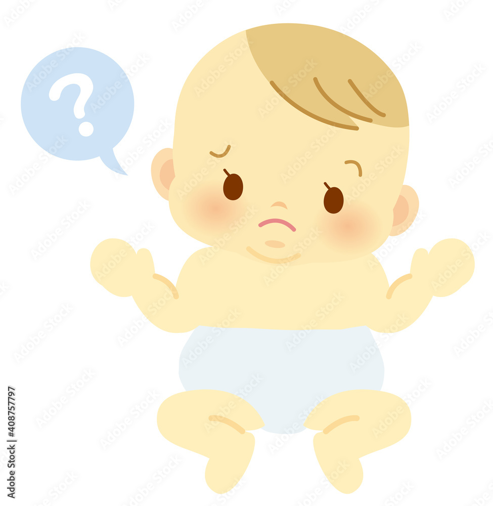 おむつ姿で困った表情の赤ちゃん_吹き出し_ベビー全身イラスト103
おむつ姿で困った表情の赤ちゃん_吹き出し_ベビー全身イラスト103