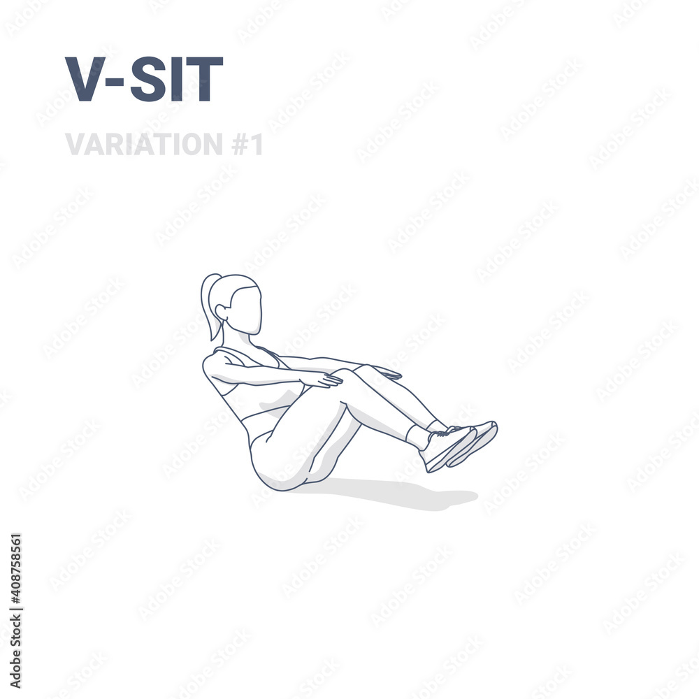 A Woman Practicing Yoga, Yoga Pose Outline Graphic Vector Illustration.  Royalty Free SVG, Cliparts, Vectors, and Stock Illustration. Image 97873161.