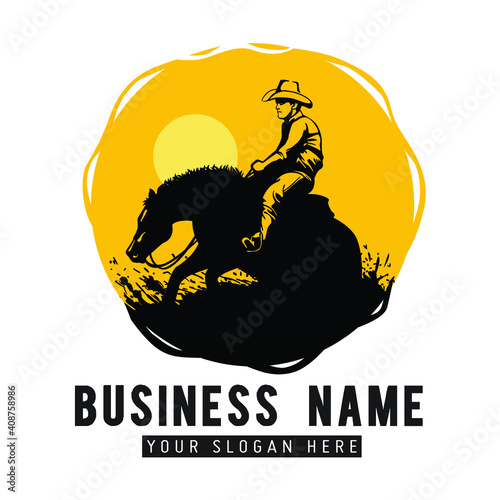 Fotografie classic reiner horse logo design company, reiner logo template, reiner logo temp