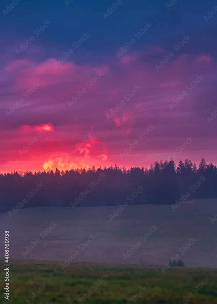 Flaming sunrise Flaming sunrise