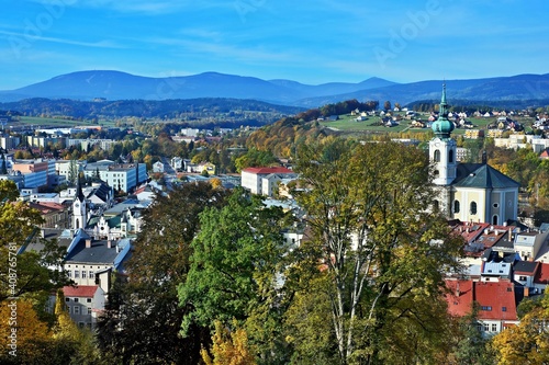 Czech Republic-Autumn view of town Trutnov photo
