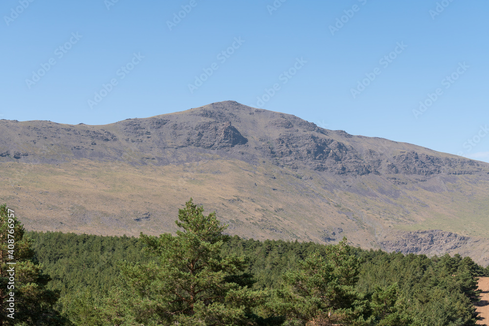 mountainous landscape in Sierra Nevada mountainous landscape in Sierra Nevada