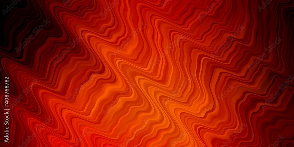 Dark Red, Yellow vector background with curves. Dark Red, Yellow vector background with curves.