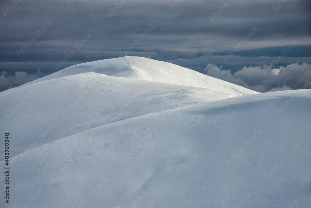 Winter landscape in mountains. Carpathian, Ukraine Winter landscape in mountains. Carpathian, Ukraine