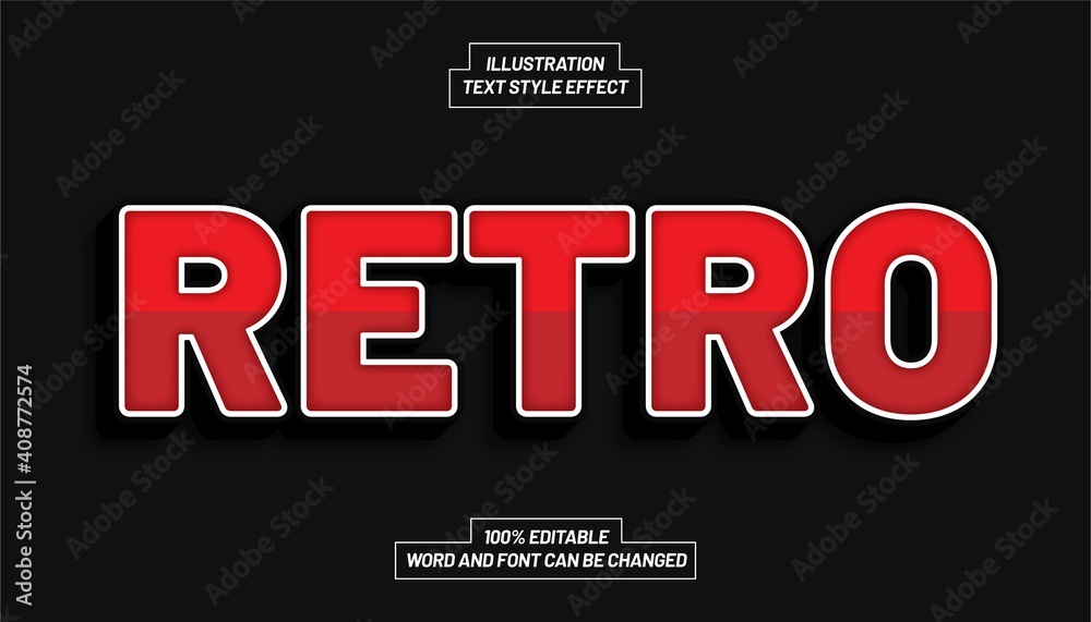 Retro Text Style Effect