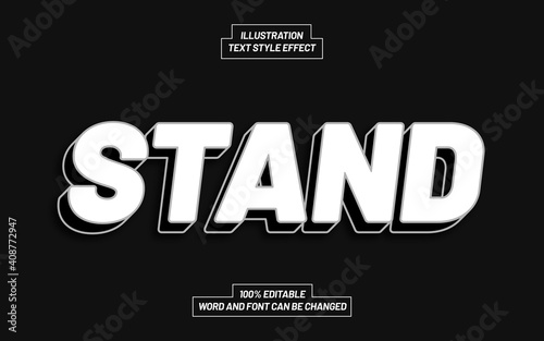 Stand Text Style Effect
