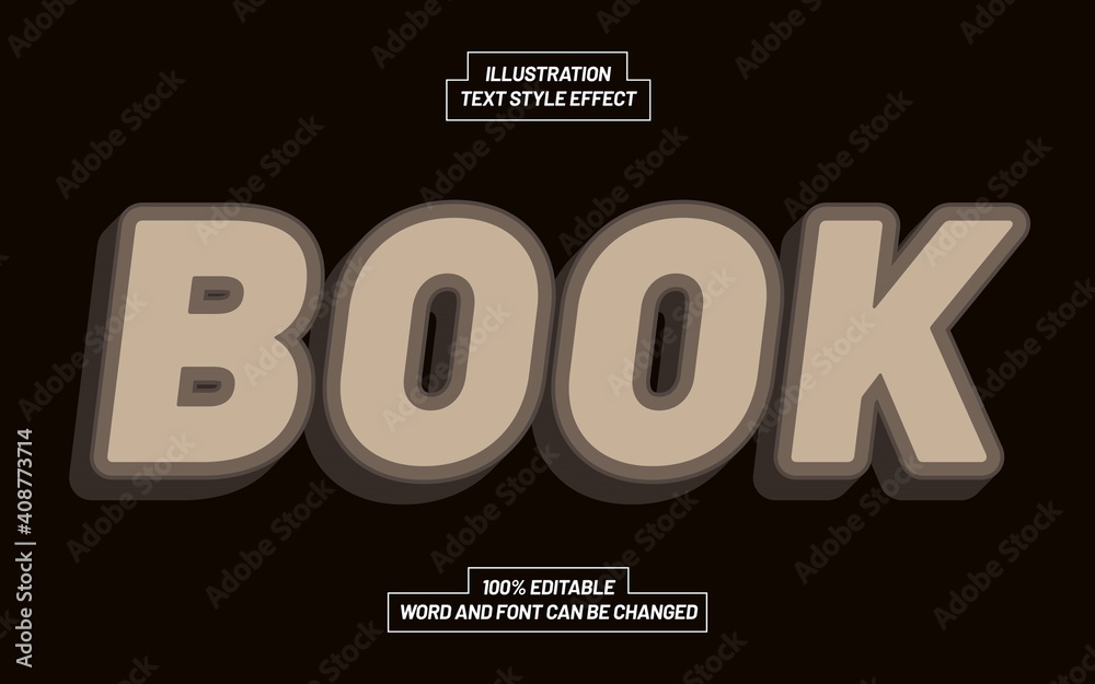Book Text Style Effect