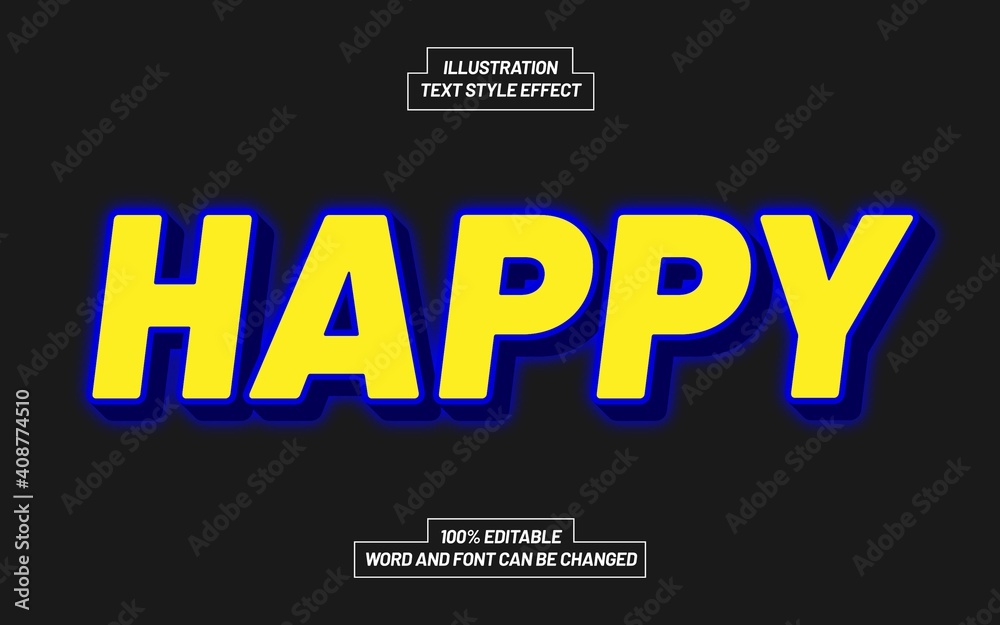 Happy Text Style Effect