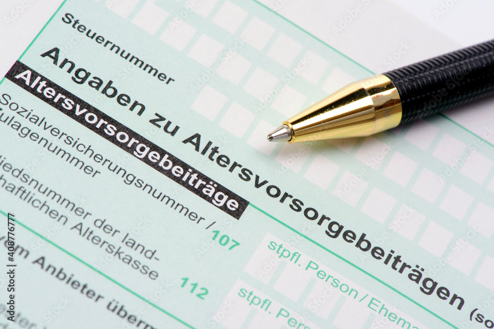 Formular für Steuererklärung ans Finanzamt Formular für Steuererklärung ans Finanzamt