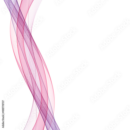 Abstract colored wave. Vector background. Design element