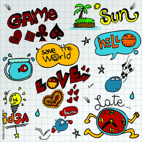 Colorful sketches