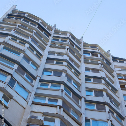 Принти на полотні Bottom-Up View of a Multi-Storey Building