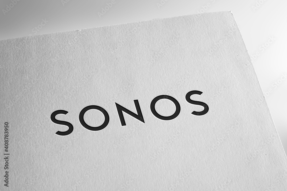 sonos logo on textured paper Stock Photo | Adobe Stock