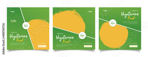 social media instagram post template. Suitable for Social Media Post Restaurant and culinary Promotion.