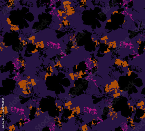 Seamless leopard texture pattern  animal print.
