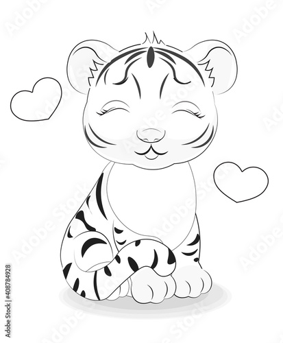 tiger cub coloring book