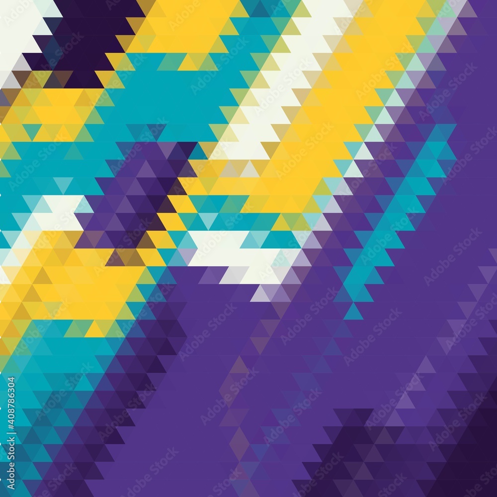 Obraz premium Light Multicolor, Rainbow vector hexagon mosaic cover. Colorful illustration in abstract style with gradient. A new texture for your design. eps 10