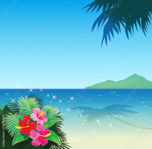 南国の浜辺