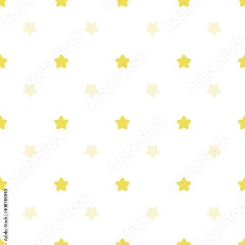 Vector golden stars geometric seamless pattern background