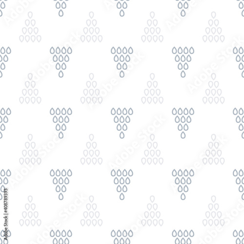 Vector tiny raindrops geometric seamless pattern background