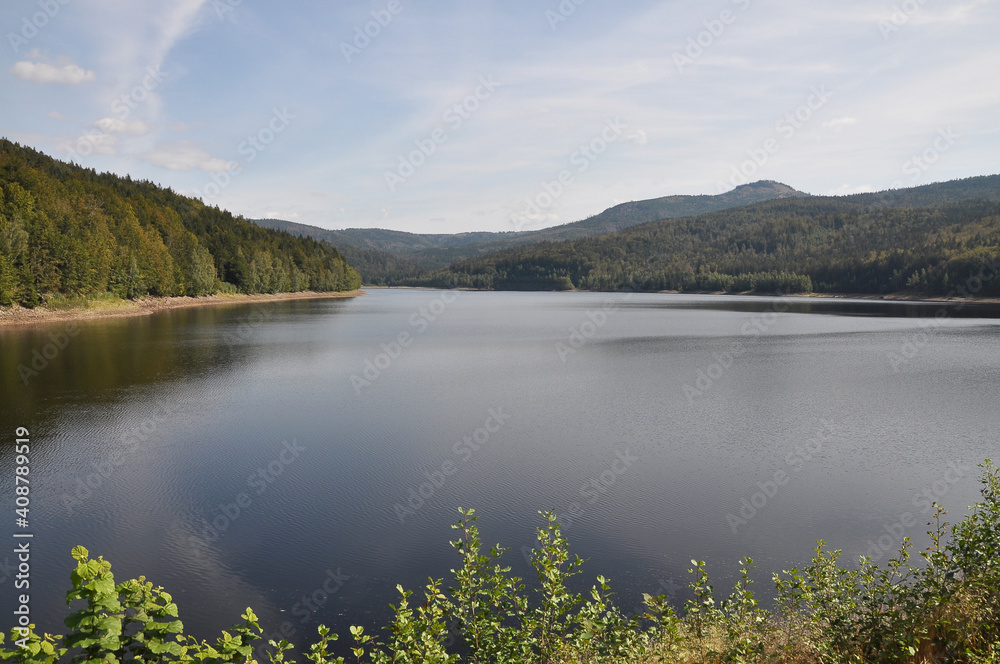 Blick auf die Trinkwassertalsperre in Frauenau