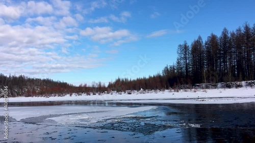 Wallpaper Mural Chulman river in winter in Neryungri (South Yakutia, Russia) Torontodigital.ca