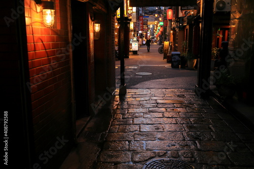 法善寺横丁　難波　大阪　日本