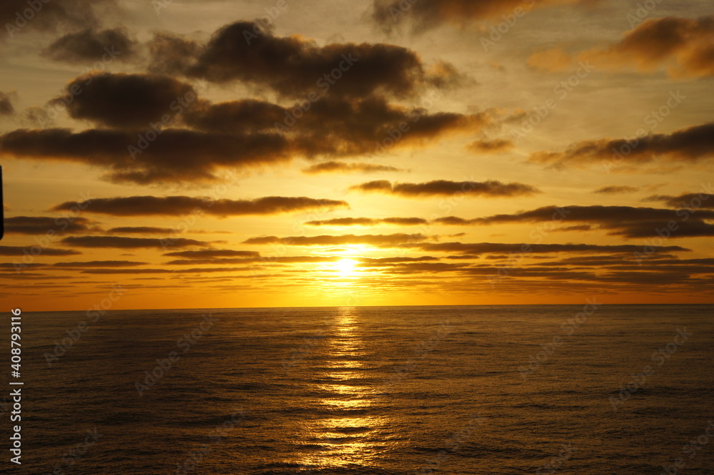 sunset over the ocean sunset over the ocean