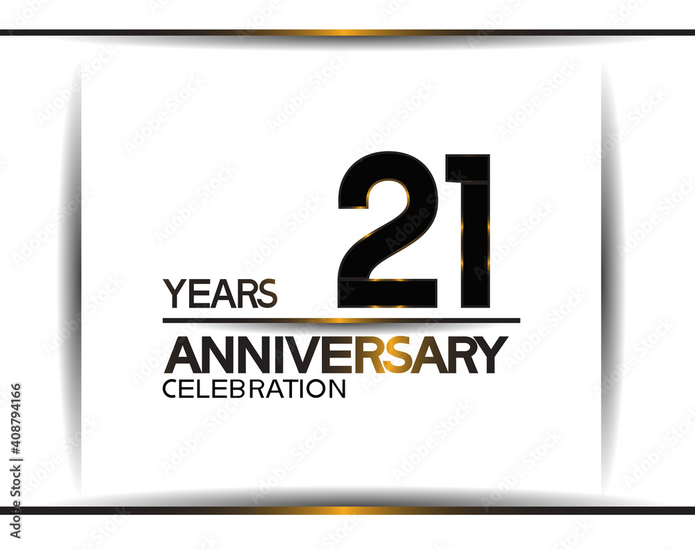 21 years anniversary black color simple design isolated on white background can be use for celebration, party, birthday and special moment 21 years anniversary black color simple design isolated on white background can be use for celebration, party, birthday and special moment