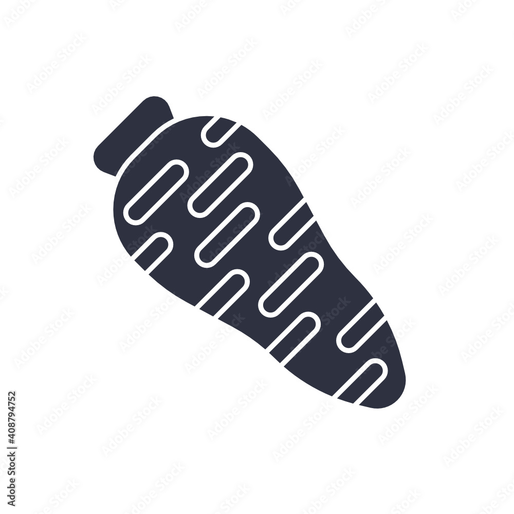 Vegetable Food Icon. Carrot. Vector Illustration. Vegetable Food Icon. Carrot. Vector Illustration.