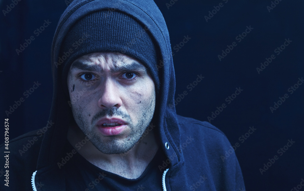portrait of a young lonely man. Body language, gestures, body psychology concept. portrait of a young lonely man. Body language, gestures, body psychology concept.