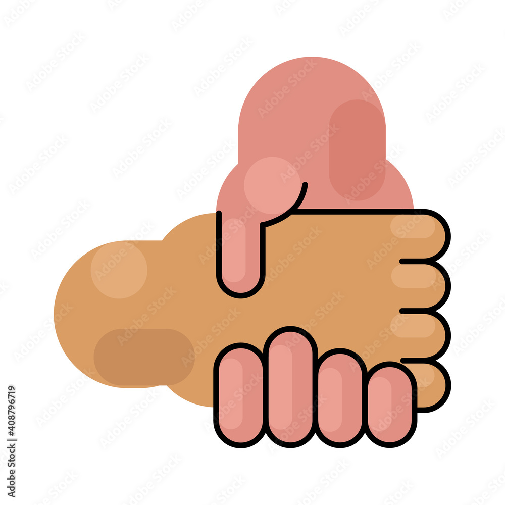 Shaking hands icon isolated on white background Shaking hands icon isolated on white background