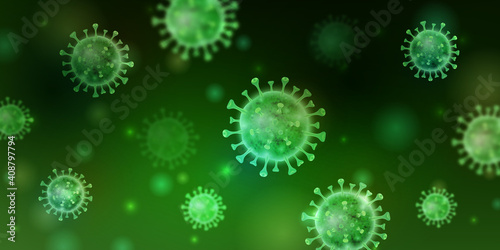 コロナウイルスイメージ　ベクター素材