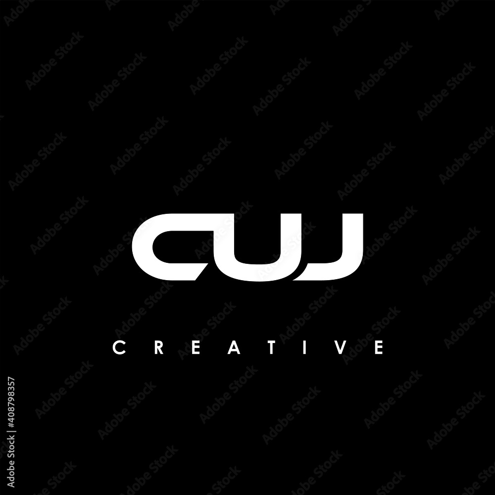 CUJ Letter Initial Logo Design Template Vector Illustration