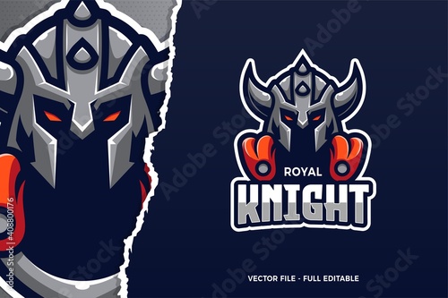 Royal Knight E-sport Logo Template