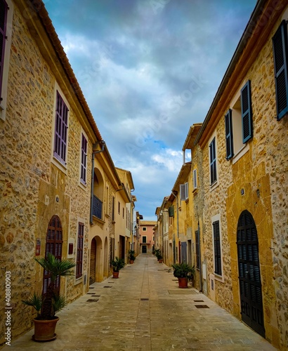 street in the town country