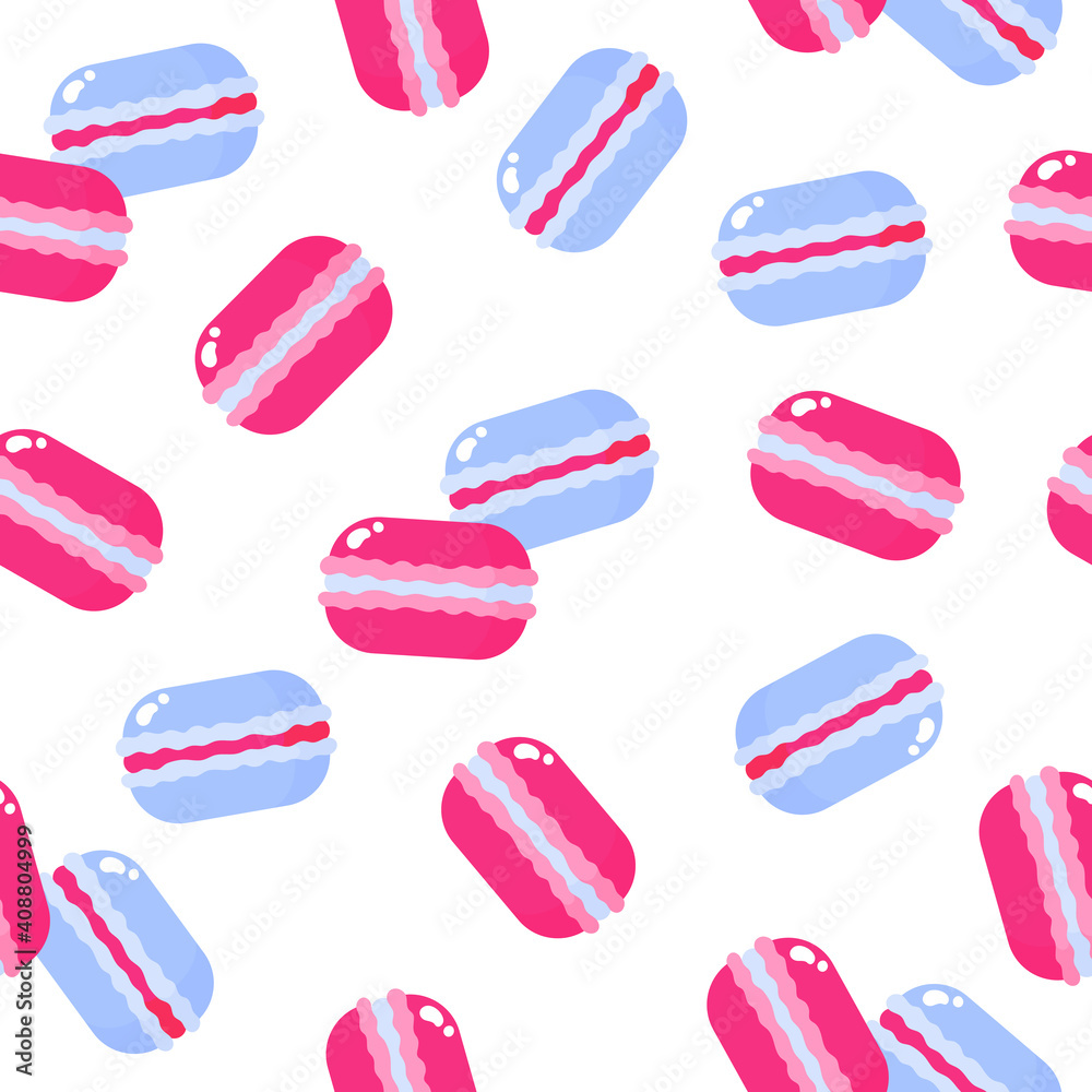 Seamless pattern of almond macaroon cookies for the wedding or Valentine's Day. Seamless pattern of almond macaroon cookies for the wedding or Valentine's Day.