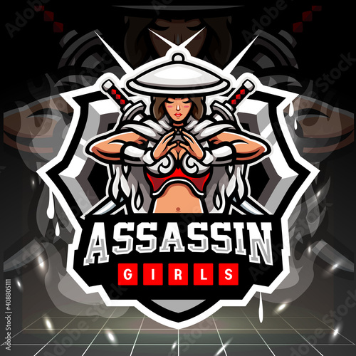 Assassin mascot. esport logo design 