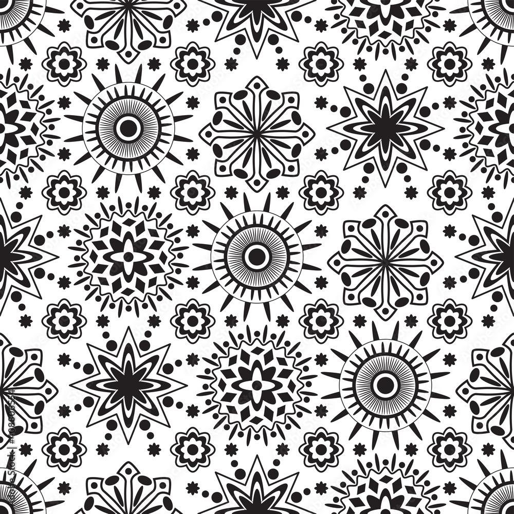 Seamless African Design Pattern for Fabric and Textile Print