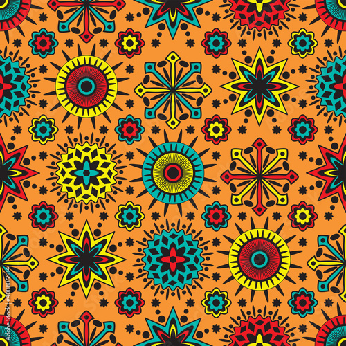 Seamless African Design Pattern for Fabric and Textile Print