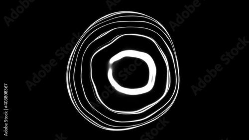 3d render liquid sphere shape drop ripple seamless looping motion background